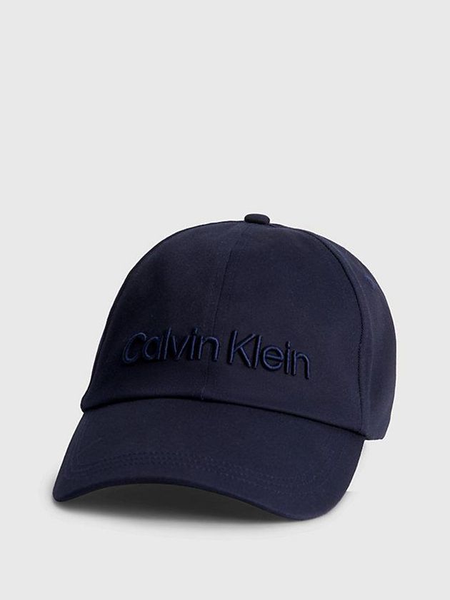 Calvin Klein USA Organic Cotton Mens Cap Navy 2709386-QR